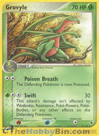 0031 Grovyle Uncommon Ruby & Sapphire