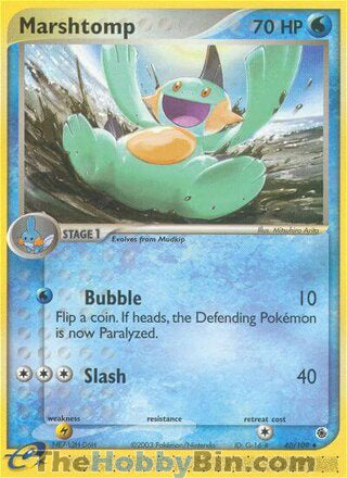 Marshtomp Ruby & Sapphire Uncommon #40/109