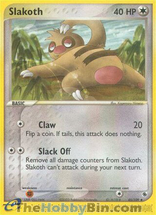 0045 Slakoth Uncommon Ruby & Sapphire