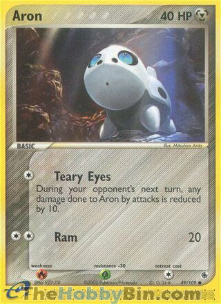 Aron #49/109 Common - EX Ruby & Sapphire Pokemon card