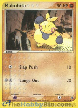 Makuhita #56/109 Common - EX Ruby & Sapphire Pokemon card