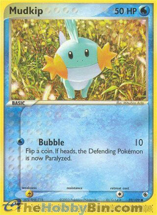 Mudkip #59/109 Common - EX Ruby & Sapphire Pokemon card