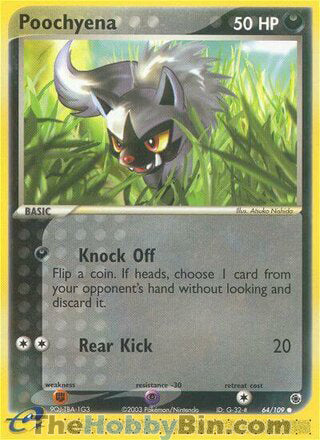 Poochyena #64/109 Common - EX Ruby & Sapphire Pokemon card