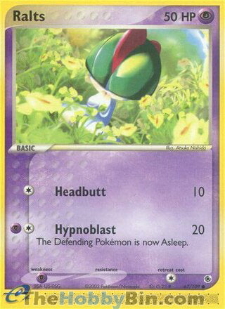 Ralts #67/109 Common - EX Ruby & Sapphire Pokemon card