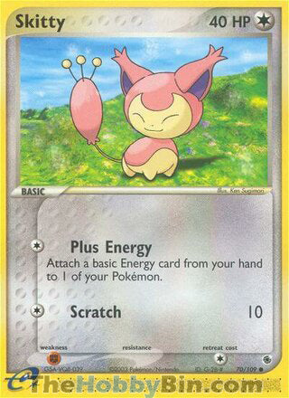 Skitty #70/109 Common - EX Ruby & Sapphire Pokemon card
