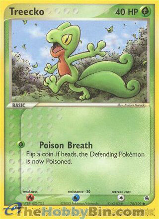 Treecko #75/109 Common - EX Ruby & Sapphire Pokemon card