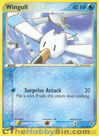 Wingull #77/109 Common - EX Ruby & Sapphire Pokemon card