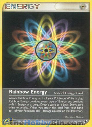Rainbow Energy #95/109 Rare - EX Ruby & Sapphire Pokemon card