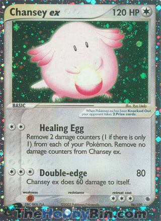 Chansey ex #96/109 Ultra Rare - EX Ruby & Sapphire Pokemon card