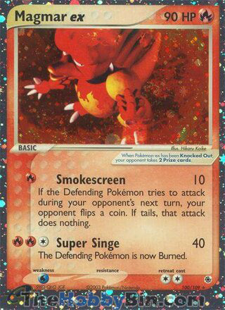 Magmar ex Ruby & Sapphire Ultra Rare #100/109