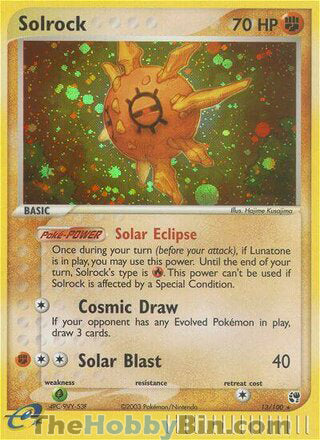 Solrock Sandstorm Holo Rare #13/100