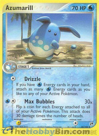 Azumarill Sandstorm Uncommon #30/100