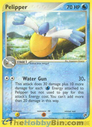 Pelipper #50/100 Uncommon - EX Sandstorm Pokemon card