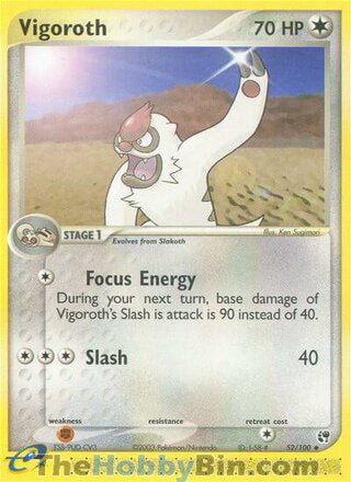 Vigoroth #52/100 Uncommon - EX Sandstorm Pokemon card