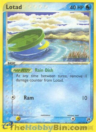 Lotad #66/100 Common - EX Sandstorm Pokemon card