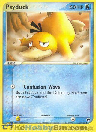 Psyduck #73/100 Common - EX Sandstorm Pokemon card