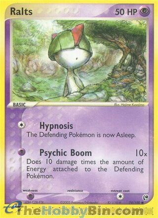 Ralts #74/100 Common - EX Sandstorm Pokemon card
