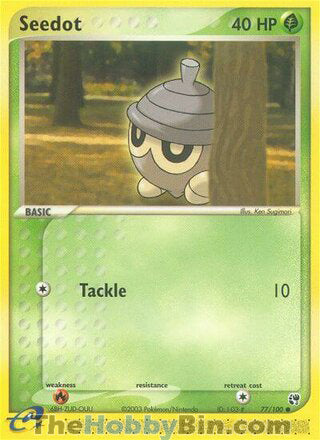Seedot #77/100 Common - EX Sandstorm Pokemon card
