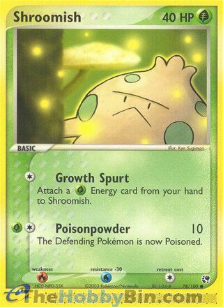 Shroomish #78/100 Common - EX Sandstorm Pokemon card