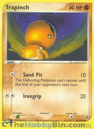 Trapinch #82/100 Common - EX Sandstorm Pokemon card