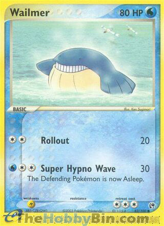 Wailmer #83/100 Common - EX Sandstorm Pokemon card