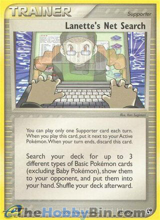 Lanette's Net Search #87/100 Uncommon - EX Sandstorm Pokemon card