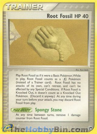 Root Fossil #92/100 Common - EX Sandstorm Pokemon card