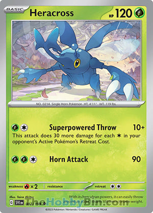 0002 Heracross Uncommon Scarlet & Violet Base Set