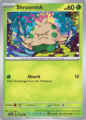 0003 Shroomish Common Scarlet & Violet Base Set