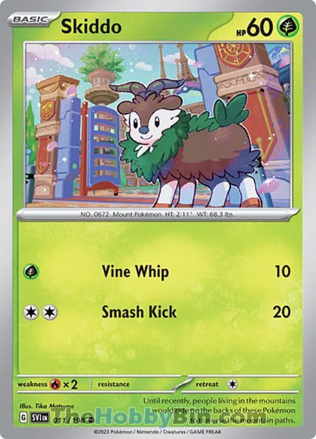 Skiddo Scarlet & Violet Common #011/198