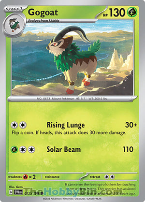 0012 Gogoat Common Scarlet & Violet Base Set