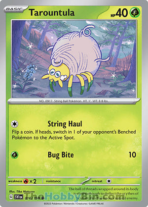 0016 Tarountula Common Scarlet & Violet Base Set