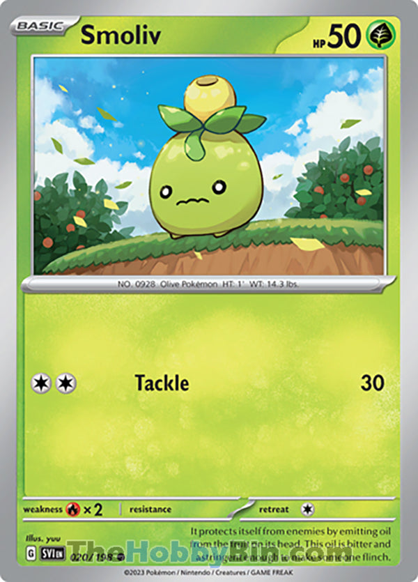Smoliv #20/198 Common - Scarlet & Violet Base Set Pokemon card