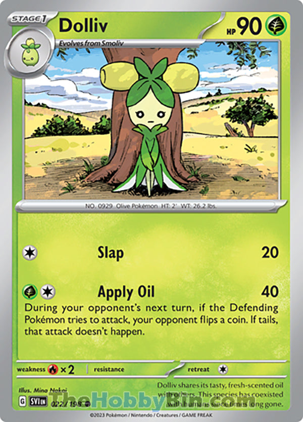 Dolliv #22/198 Common - Scarlet & Violet Base Set Pokemon card