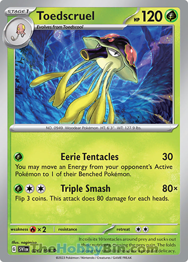 Toedscruel #26/198 Uncommon - Scarlet & Violet Base Set Pokemon card