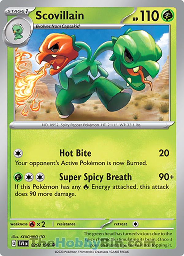 Scovillain #29/198 Uncommon - Scarlet & Violet Base Set Pokemon card