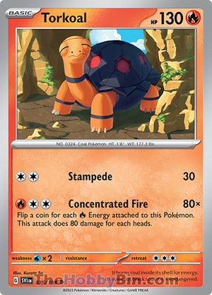 0035 Torkoal Uncommon Scarlet & Violet Base Set