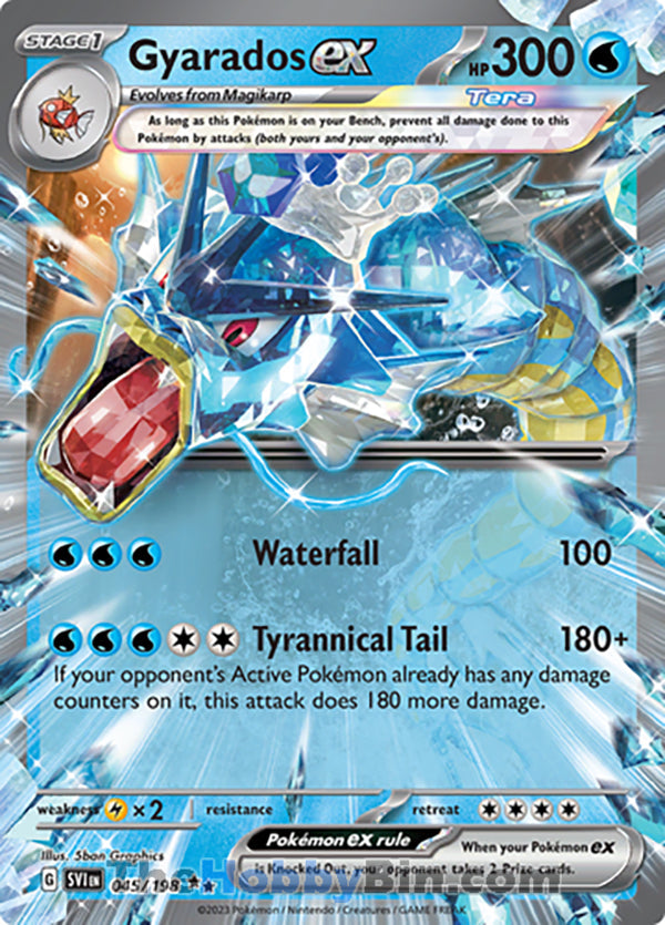 Gyarados ex #45/198 Double Rare - Scarlet & Violet Base Set Pokemon card