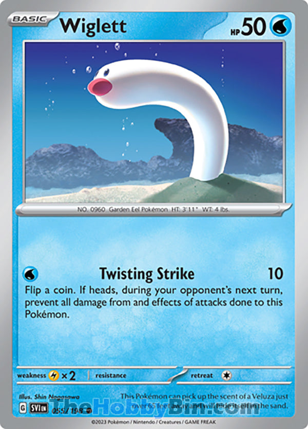 Wiglett #55/198 Common - Scarlet & Violet Base Set Pokemon card