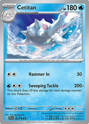 0060 Cetitan Uncommon Scarlet & Violet Base Set