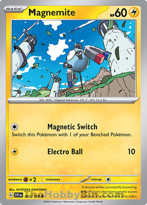 0063 Magnemite Common Scarlet & Violet Base Set
