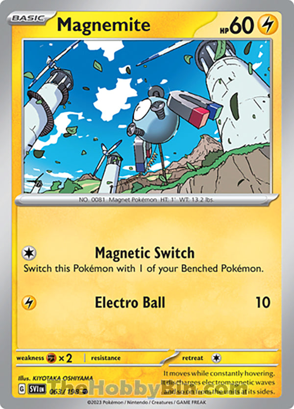 Magnemite Scarlet & Violet Common #063/198