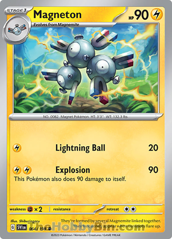 Magneton #64/198 Common - Scarlet & Violet Base Set Pokemon card