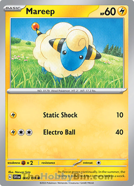 Mareep Scarlet & Violet Common #066/198