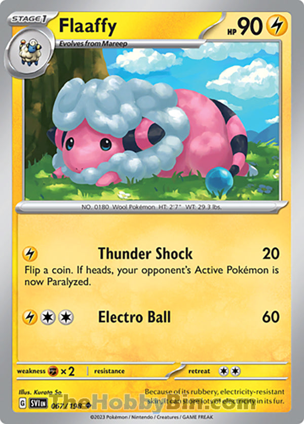 Flaaffy #67/198 Uncommon - Scarlet & Violet Base Set Pokemon card