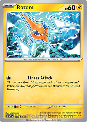 0069 Rotom Common Scarlet & Violet Base Set