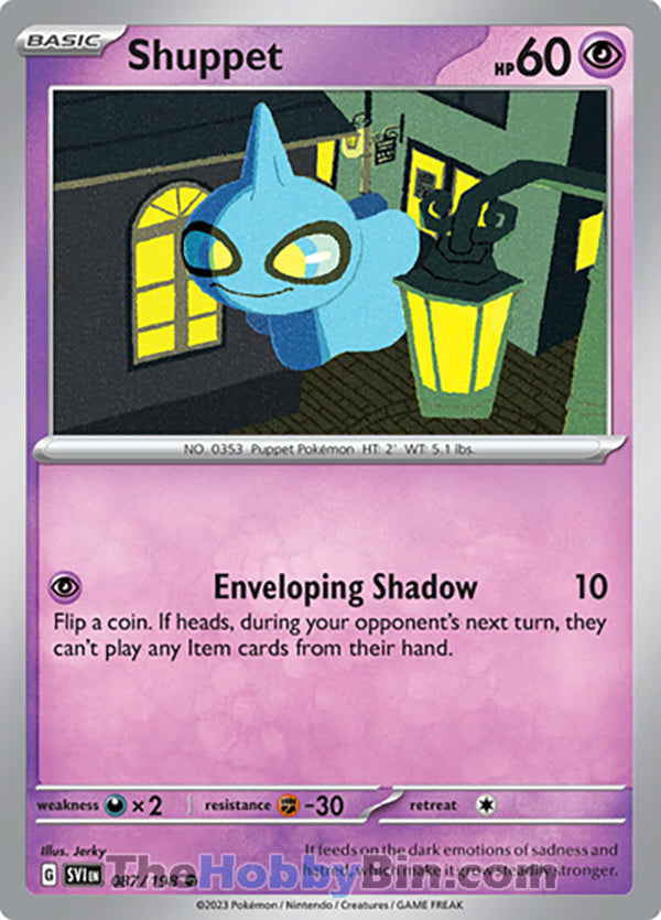 0087 Shuppet Common Scarlet & Violet Base Set