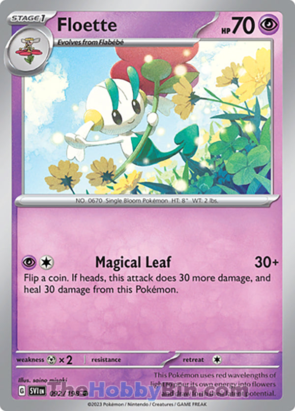 Floette Scarlet & Violet Common #092/198