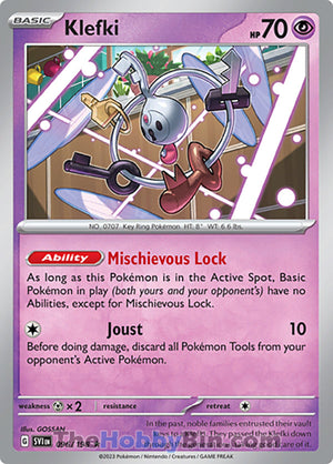 0096 Klefki Rare Scarlet & Violet Base Set