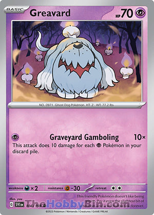 0104 Greavard Common Scarlet & Violet Base Set